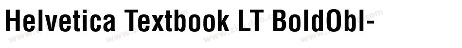 Helvetica Textbook LT BoldObl字体转换